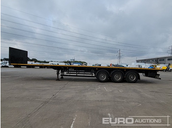 Dropside/ Flatbed semi-trailer M&G Tri Axle Flatbed Trailer, Twist Locks: picture 2