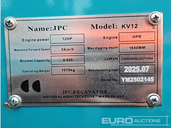 Mini excavator JPC