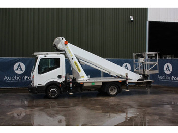 Truck with aerial platform