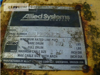 Winch for Construction machinery Komponenten ALLIED W8L - CAT D8: picture 3