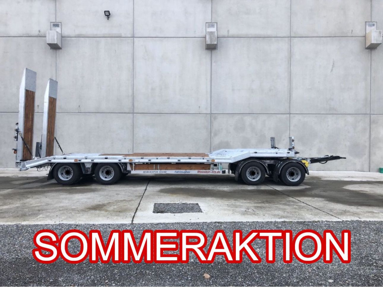 Möslein 4 Achs Tieflader- Anhänger, Neufahrzeug - Low loader trailer: picture 1 Möslein 4 Achs Tieflader- Anhänger, Neufahrzeug - Low loader trailer: picture 1