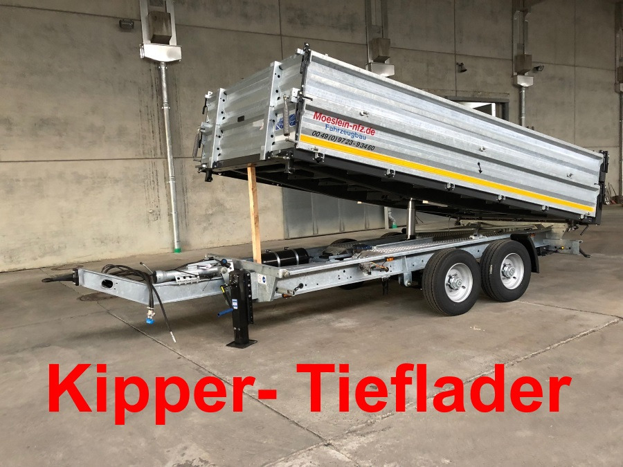 Möslein TTD11- BA Verzinkt neuer Tandem 3- Seitenkipper Tiefladermit Bordwand- Aufsatz-- Neufahrzeug -- - Tipper trailer: picture 1 Möslein TTD11- BA Verzinkt neuer Tandem 3- Seitenkipper Tiefladermit Bordwand- Aufsatz-- Neufahrzeug -- - Tipper trailer: picture 1