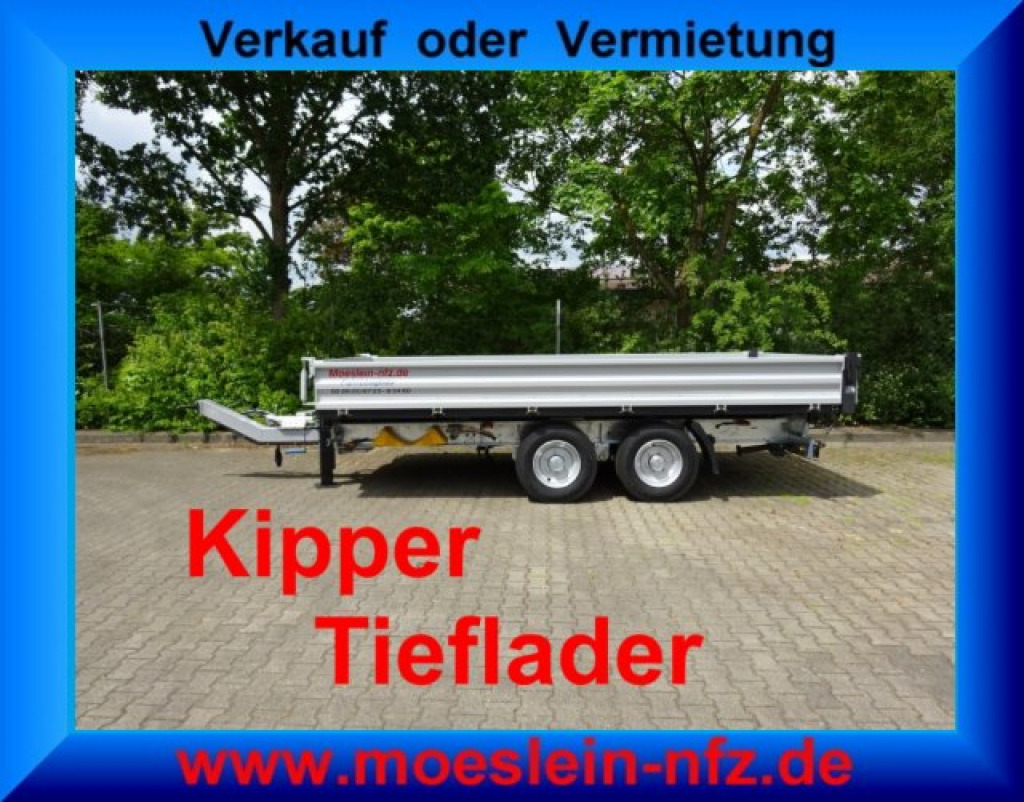 Möslein TTD11 weiß neuer Tandem 3- Seitenkipper Tieflader-- Neufahrzeug -- - Tipper trailer: picture 5 Möslein TTD11 weiß neuer Tandem 3- Seitenkipper Tieflader-- Neufahrzeug -- - Tipper trailer: picture 5
