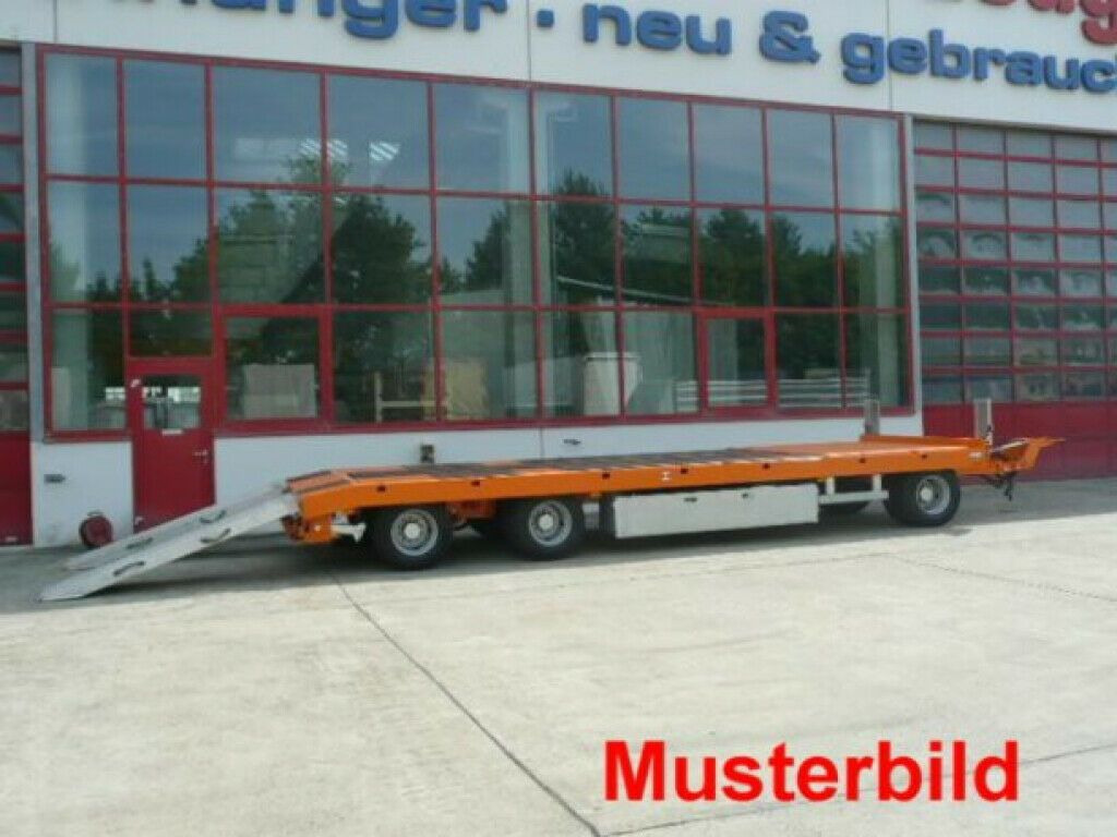 Semi-trailer Möslein  3 Achs Plato- Tieflader- Anhänger 9 m: picture 9