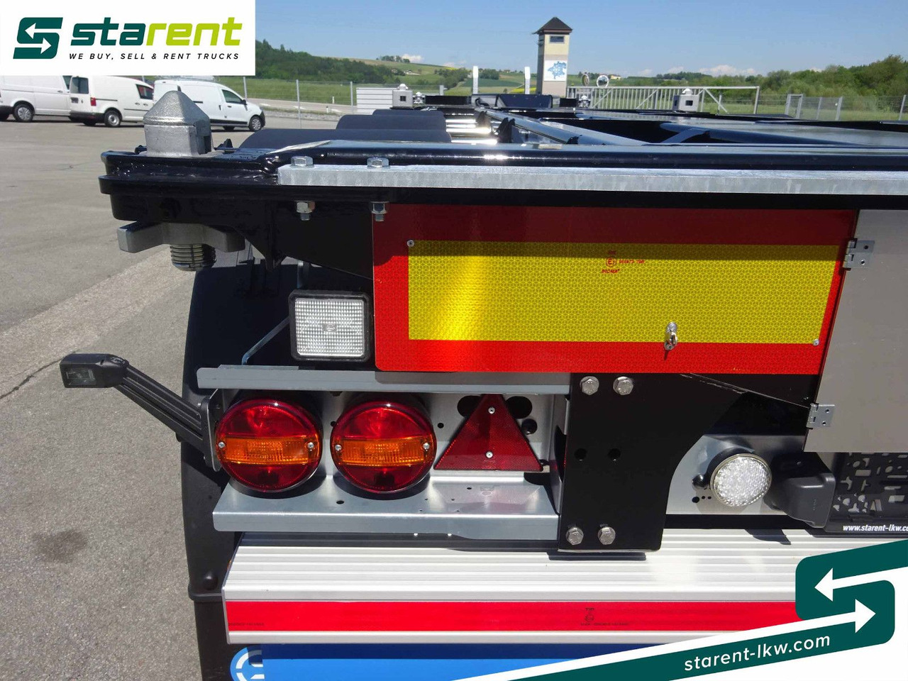 Container transporter/ Swap body semi-trailer D-TEC Flexitrailer LS Containerchassis ADR, Liftachse: picture 18