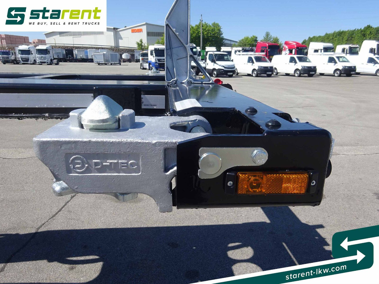 Container transporter/ Swap body semi-trailer D-TEC Flexitrailer LS Containerchassis ADR, Liftachse: picture 14