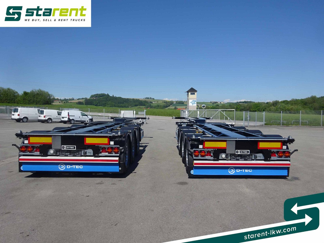 Container transporter/ Swap body semi-trailer D-TEC Flexitrailer LS Containerchassis ADR, Liftachse: picture 6