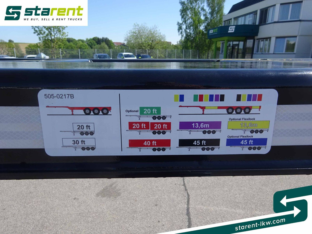 Container transporter/ Swap body semi-trailer D-TEC Flexitrailer LS Containerchassis ADR, Liftachse: picture 16