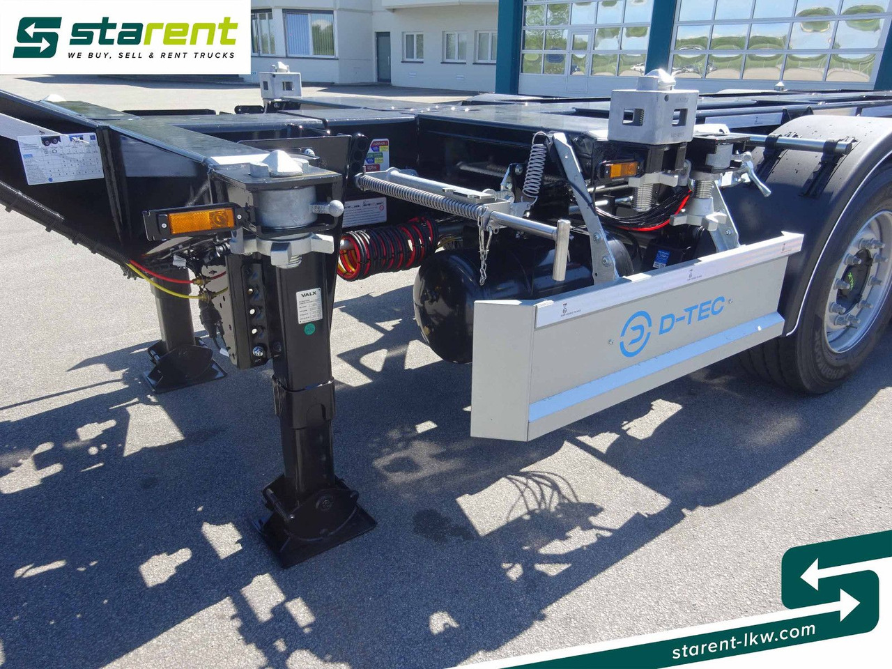 Container transporter/ Swap body semi-trailer D-TEC Flexitrailer LS Containerchassis ADR, Liftachse: picture 9