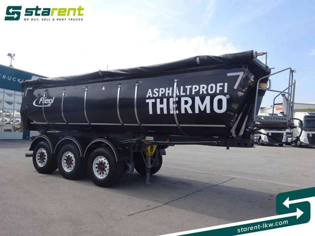 Fliegl 3-Achs Thermomulde 25m³ Liftachse SAF ALCOA - Tipper semi-trailer: picture 3 Fliegl 3-Achs Thermomulde 25m³ Liftachse SAF ALCOA - Tipper semi-trailer: picture 3