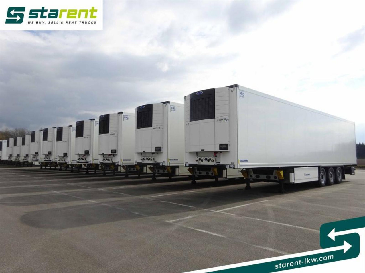 Krone Carrier Vector 1550 Blumenbreit Liftachse - Refrigerator semi-trailer: picture 1 Krone Carrier Vector 1550 Blumenbreit Liftachse - Refrigerator semi-trailer: picture 1