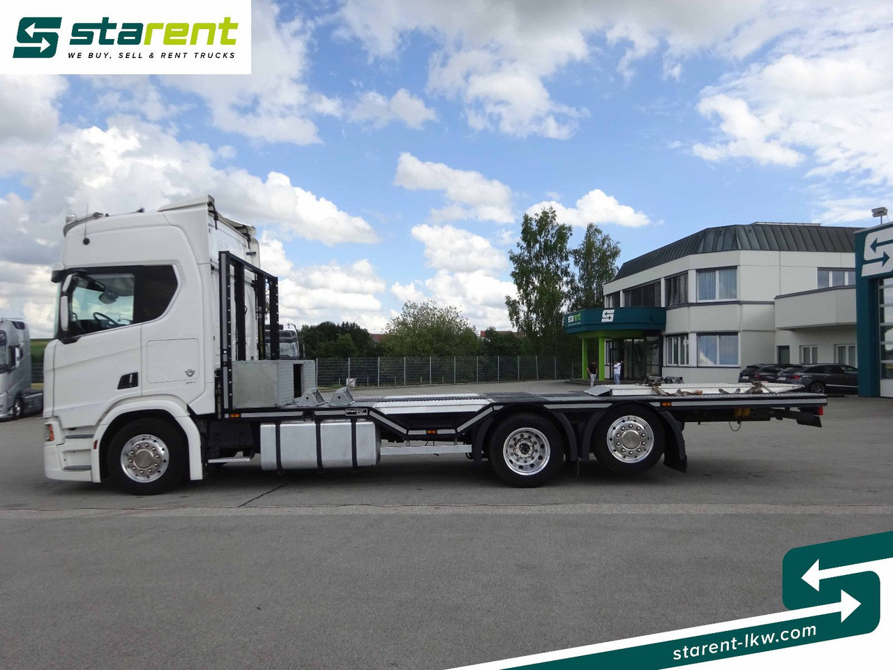 Dropside/ Flatbed truck Scania R770 V8 Fahrzeugtransporter, Retarder, Seilwinde: picture 8