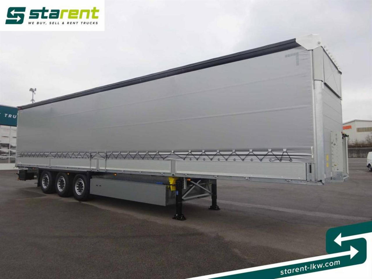 Schmitz Tautliner, Bordwand 60cm, Hubdach, Liftachse - Curtainsider semi-trailer: picture 3 Schmitz Tautliner, Bordwand 60cm, Hubdach, Liftachse - Curtainsider semi-trailer: picture 3