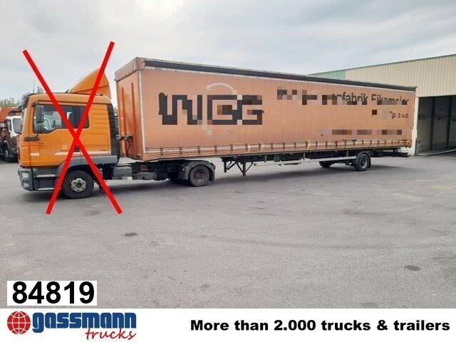 Ackermann PS-F 9/10.6 E SPS, Edscha-Verdeck - Dropside/ Flatbed semi-trailer: picture 1 Ackermann PS-F 9/10.6 E SPS, Edscha-Verdeck - Dropside/ Flatbed semi-trailer: picture 1