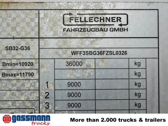 Fellechner SB32-G36, ausziehbar um 1,5m - Dropside/ Flatbed semi-trailer: picture 5 Fellechner SB32-G36, ausziehbar um 1,5m - Dropside/ Flatbed semi-trailer: picture 5