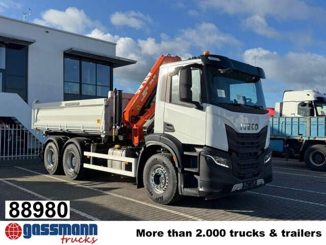 Iveco X-Way AD300X46Z 6x4 mit Kran Atlas AK 206.4E-A2, - Tipper, Crane truck: picture 1 Iveco X-Way AD300X46Z 6x4 mit Kran Atlas AK 206.4E-A2, - Tipper, Crane truck: picture 1