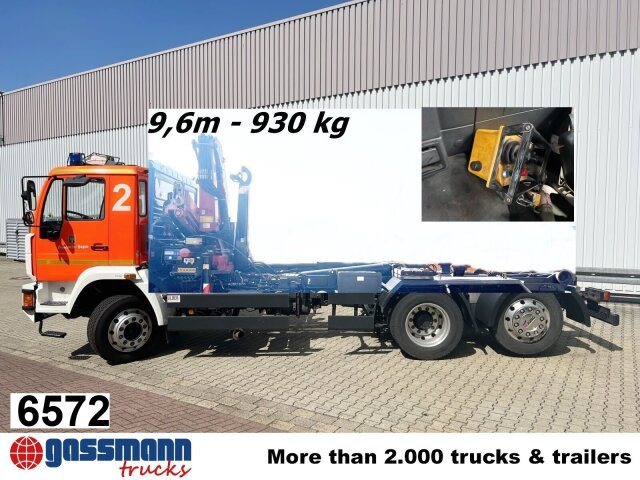 MAN 25/18.284 6x2-4 LL,Kran HMF 1113 K3, Funk, - Hook lift truck, Crane truck: picture 1 MAN 25/18.284 6x2-4 LL,Kran HMF 1113 K3, Funk, - Hook lift truck, Crane truck: picture 1