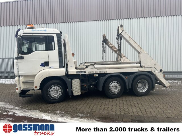 Skip loader truck MAN TGA 26.360 6X2/4 BL, Vorlauf Lenk-Liftachse: picture 12