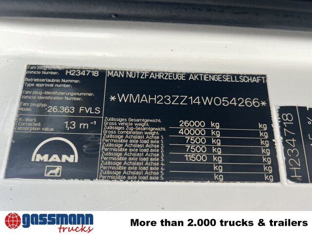 Skip loader truck MAN TGA 26.360 6X2/4 BL, Vorlauf Lenk-Liftachse: picture 14