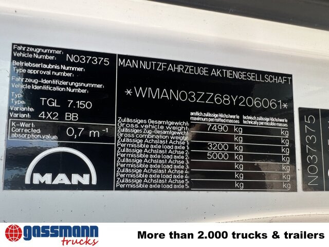 MAN TGL 7.150 4x2 BB mit LBW BÄR - Dropside/ Flatbed truck: picture 4 MAN TGL 7.150 4x2 BB mit LBW BÄR - Dropside/ Flatbed truck: picture 4