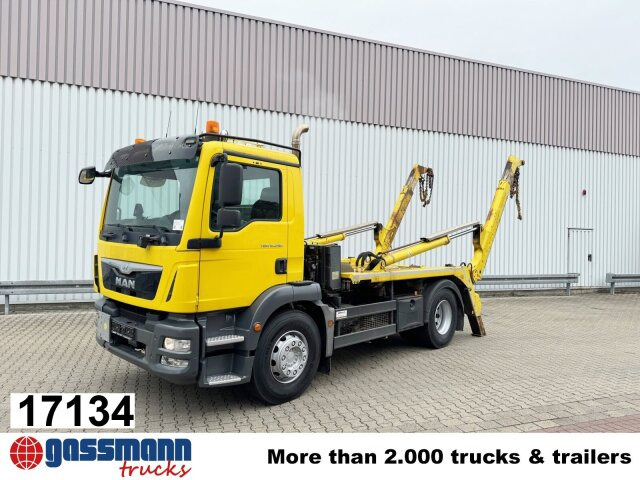 MAN TGM 18.290 4x2 BL, Meiller Teleabsetzkipper, - Skip loader truck: picture 1 MAN TGM 18.290 4x2 BL, Meiller Teleabsetzkipper, - Skip loader truck: picture 1