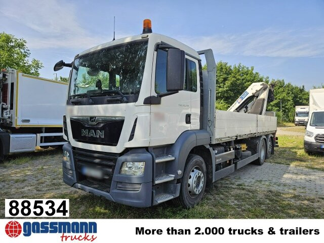 MAN TGS 26.430 6x2-4 BL, Lenk-/Liftachse, Heckkran - Dropside/ Flatbed truck, Crane truck: picture 1 MAN TGS 26.430 6x2-4 BL, Lenk-/Liftachse, Heckkran - Dropside/ Flatbed truck, Crane truck: picture 1