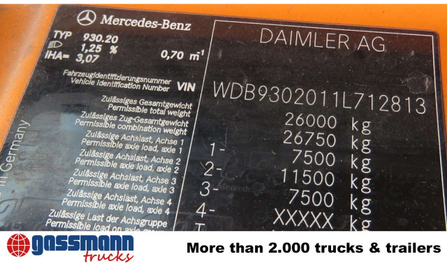 Mercedes-Benz Actros 2532/41 L 6x2, EEV, Lenkachse, Haller X2C - Garbage truck: picture 4 Mercedes-Benz Actros 2532/41 L 6x2, EEV, Lenkachse, Haller X2C - Garbage truck: picture 4