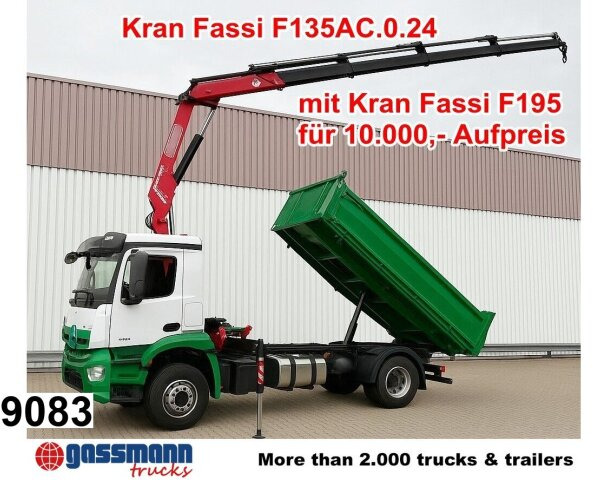 Mercedes-Benz Arocs 1840 K 4x2, MultimediaCockpit, - Tipper, Crane truck: picture 1 Mercedes-Benz Arocs 1840 K 4x2, MultimediaCockpit, - Tipper, Crane truck: picture 1