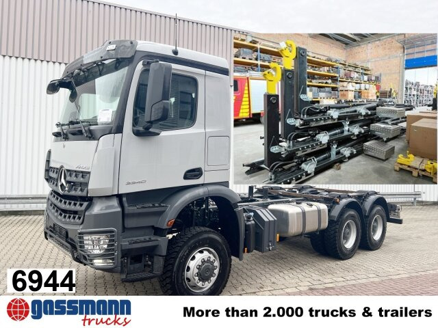 Mercedes-Benz Arocs 3340/46 A 6x6/39, Grounder - Hook lift truck: picture 1 Mercedes-Benz Arocs 3340/46 A 6x6/39, Grounder - Hook lift truck: picture 1
