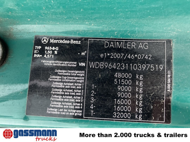 Mercedes-Benz Arocs 4848 K 8x4/4, Grounder, MirrorCam, - Hook lift truck: picture 5 Mercedes-Benz Arocs 4848 K 8x4/4, Grounder, MirrorCam, - Hook lift truck: picture 5