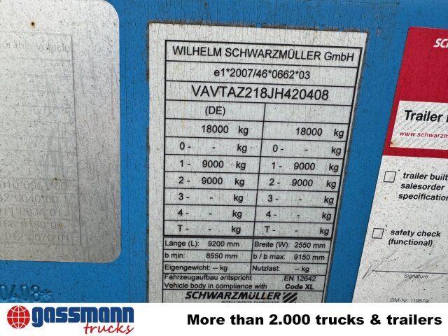 Schwarzmüller T-Serie, TOP-Zustand - Dropside/ Flatbed trailer: picture 3 Schwarzmüller T-Serie, TOP-Zustand - Dropside/ Flatbed trailer: picture 3