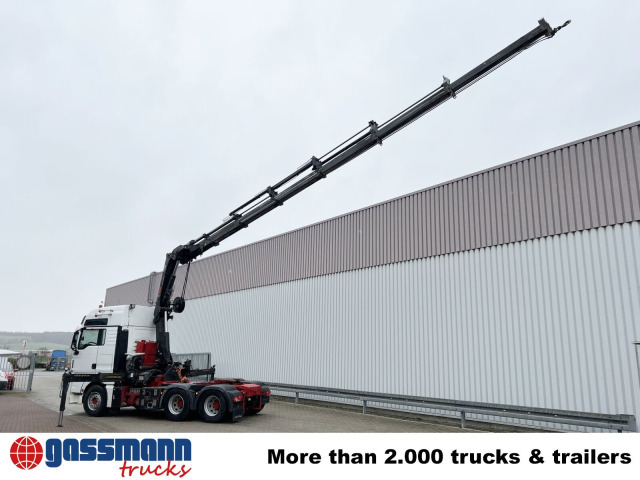 Tractor truck MAN TGX 26.480 6x4 BLS mit Kran Hiab 288E-6 Hipro,: picture 8