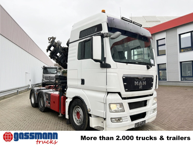Tractor truck MAN TGX 26.480 6x4 BLS mit Kran Hiab 288E-6 Hipro,: picture 12
