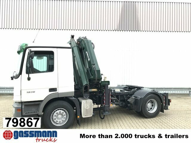 Mercedes-Benz Actros 1836 LS 4x2 mit Kran MKG HLK 330HP - Tractor truck: picture 1 Mercedes-Benz Actros 1836 LS 4x2 mit Kran MKG HLK 330HP - Tractor truck: picture 1