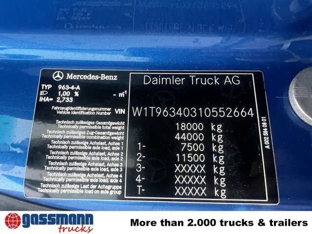 Mercedes-Benz Actros 1843 LS 4x4 HAD, HydroDrive, MirrorCam, - Tractor truck: picture 4 Mercedes-Benz Actros 1843 LS 4x4 HAD, HydroDrive, MirrorCam, - Tractor truck: picture 4