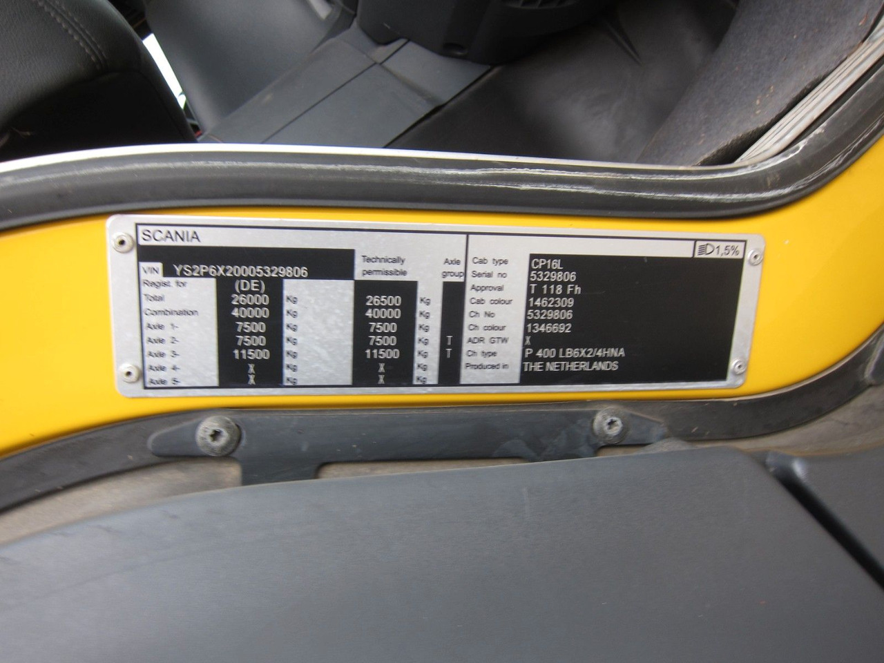 Tipper Scania P400 LB 6x2/4 Gergen TAK Retarder Remote/Funk: picture 11 Tipper Scania P400 LB 6x2/4 Gergen TAK Retarder Remote/Funk: picture 11