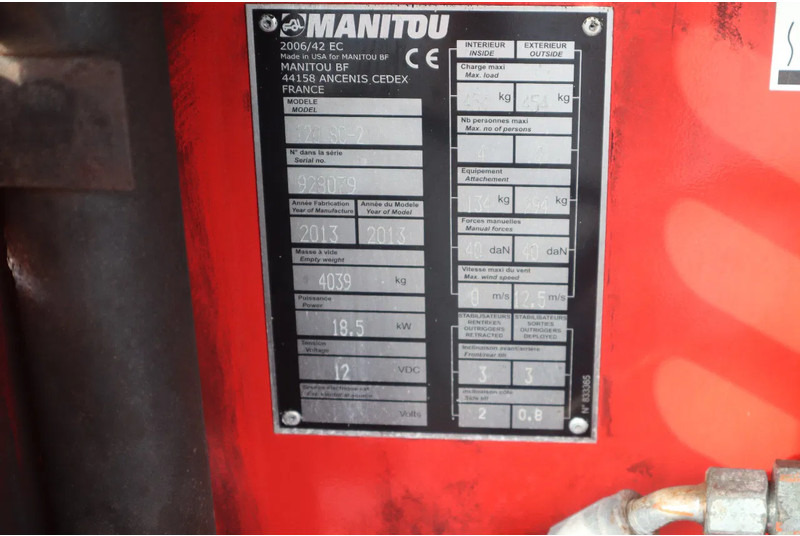 Manitou 120 SC -2 | 12 METER | 454 KG leasing Manitou 120 SC -2 | 12 METER | 454 KG: picture 15
