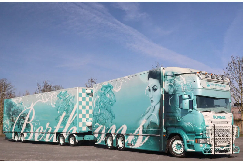 Scania R560 V8 R560 | BERTHONS HOT ROD | CUSTOM SPECIAL TRUCK - Closed box semi-trailer: picture 1 Scania R560 V8 R560 | BERTHONS HOT ROD | CUSTOM SPECIAL TRUCK - Closed box semi-trailer: picture 1