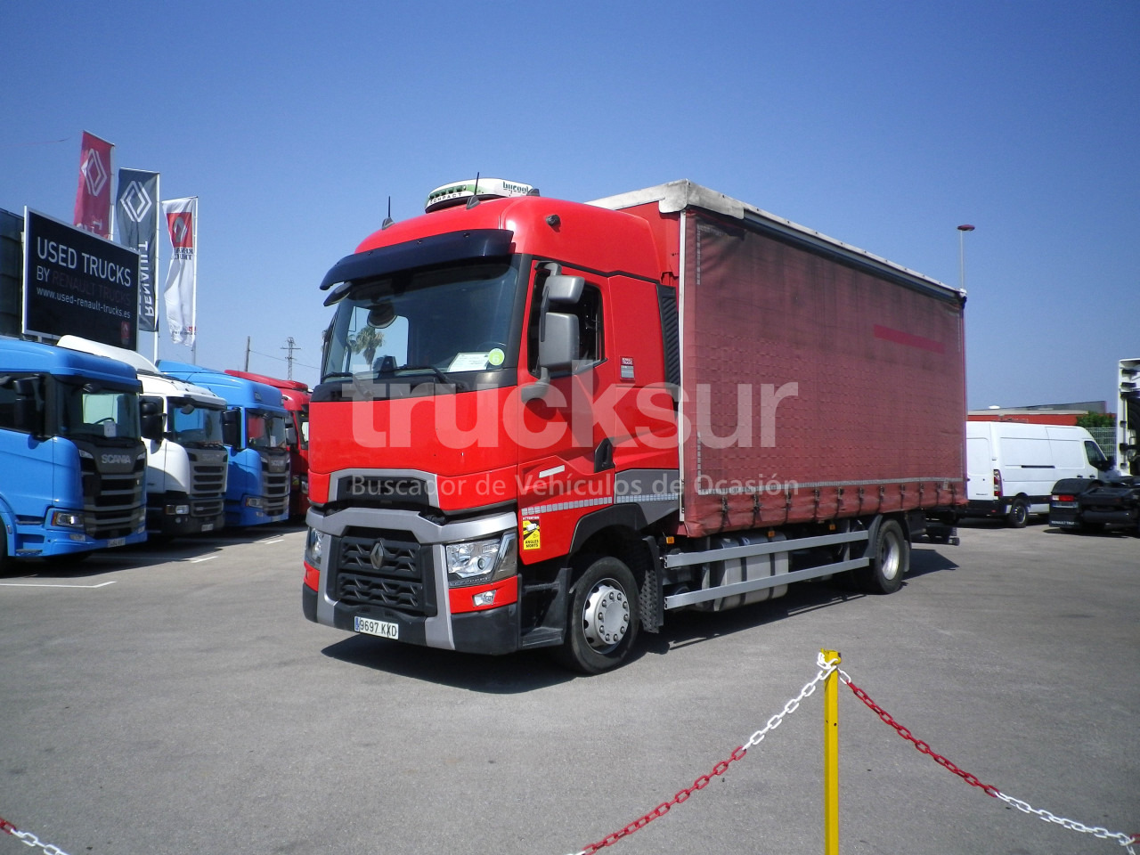 Curtain side truck RENAULT T480 HIGH SLEEPER CAB: picture 1