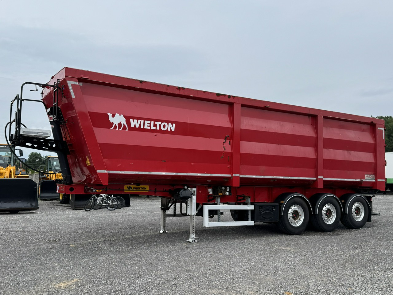 Tipper semi-trailer Wielton HARDOX STALOWA DO ZŁOMU 50m Oś Podnoszona Złomówka Stan Bdb: picture 14
