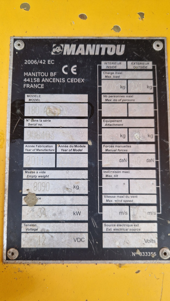 Articulated boom MANITOU 180 ATJ E3: picture 16 Articulated boom MANITOU 180 ATJ E3: picture 16