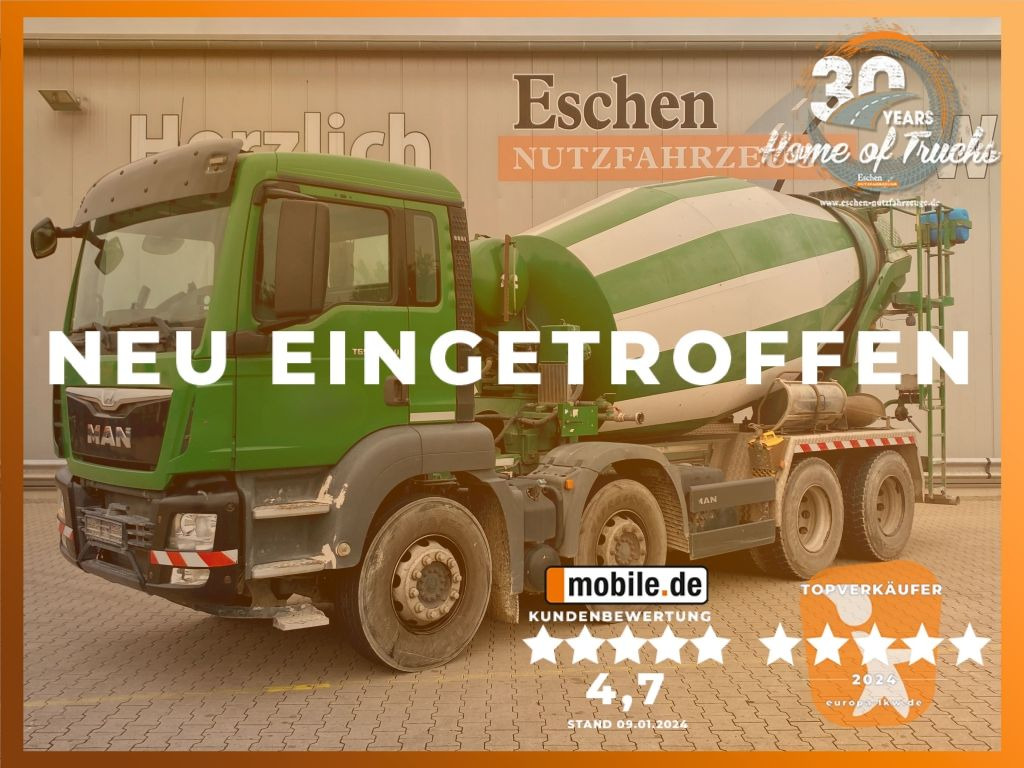 MAN TGS 32.360 8x4 BB | 9m³ Stetter*Navigation*Klima - Concrete mixer truck: picture 1 MAN TGS 32.360 8x4 BB | 9m³ Stetter*Navigation*Klima - Concrete mixer truck: picture 1