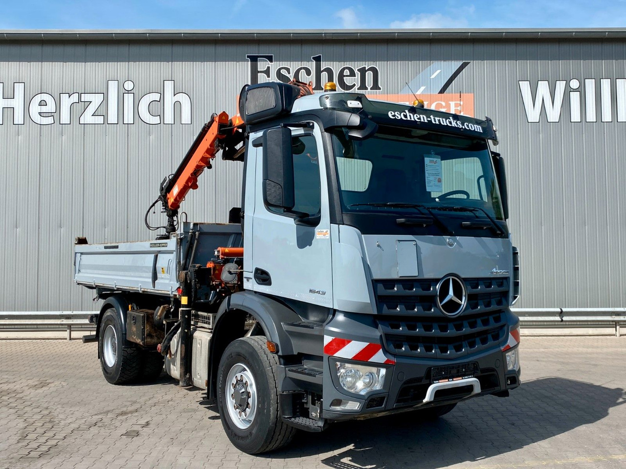 Tipper, Crane truck Mercedes-Benz Arocs 1843 HAD 4x4 | Atlas 116.3-A3*5+6.Kreis: picture 8