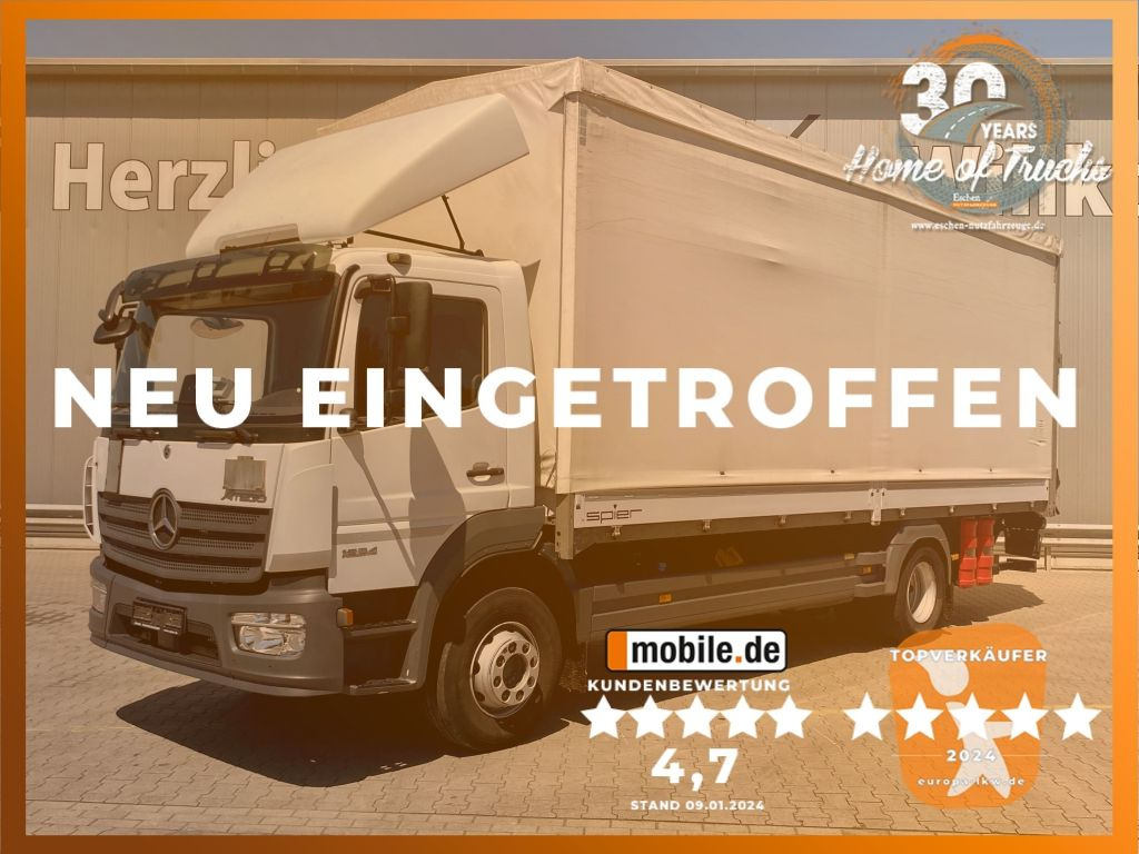 Mercedes-Benz Atego 1624 I 2,66m Höhe*Pritsche*Plane*LBW*AHK - Curtain side truck: picture 1 Mercedes-Benz Atego 1624 I 2,66m Höhe*Pritsche*Plane*LBW*AHK - Curtain side truck: picture 1