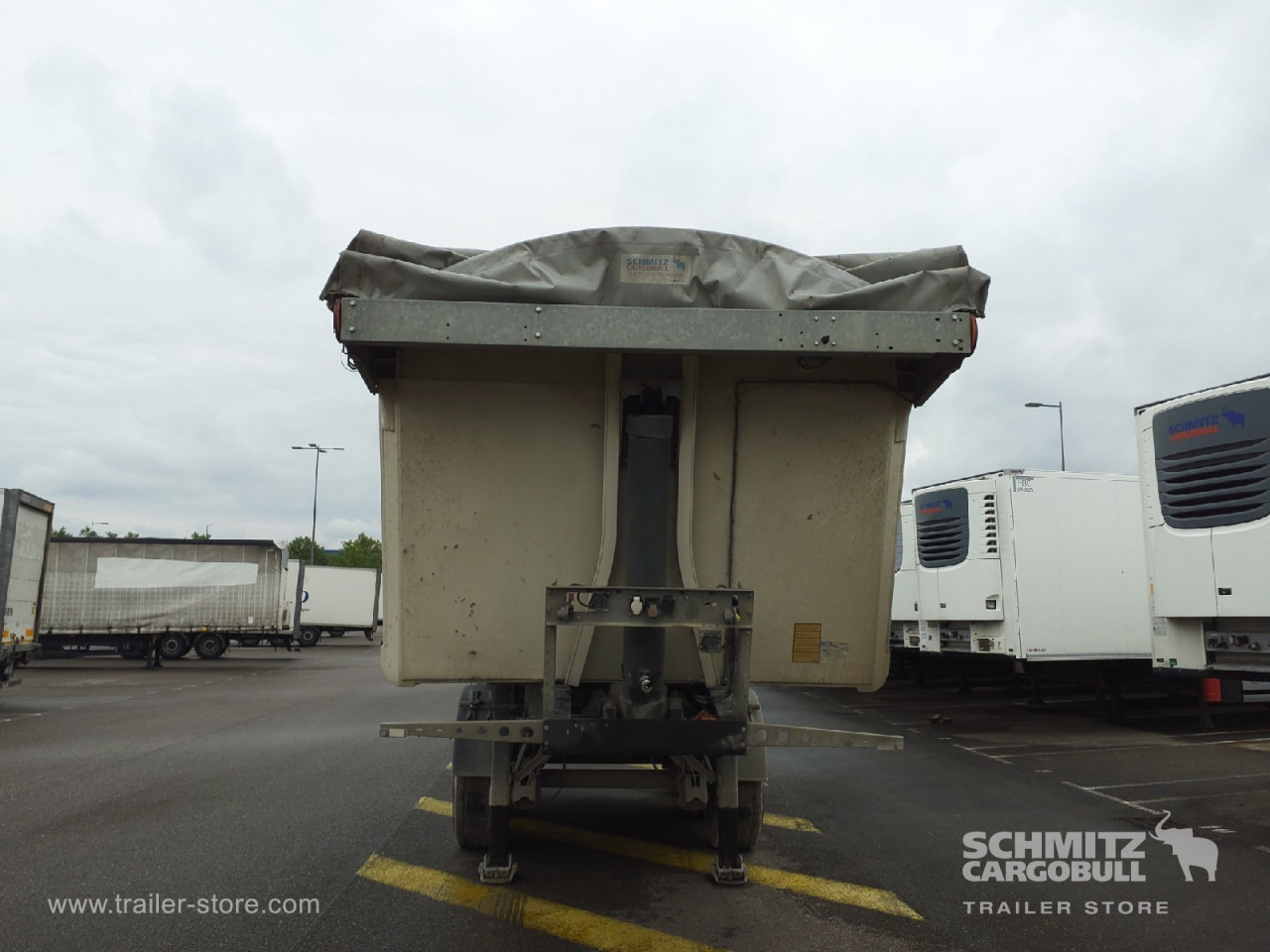 Tipper semi-trailer SCHMITZ Tipper Alu-square sided body 27m³: picture 9