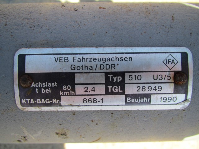Gotha - Axle and parts for Construction machinery: picture 5 Gotha - Axle and parts for Construction machinery: picture 5