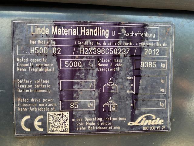 Linde H50 D-02 - Diesel forklift: picture 5 Linde H50 D-02 - Diesel forklift: picture 5