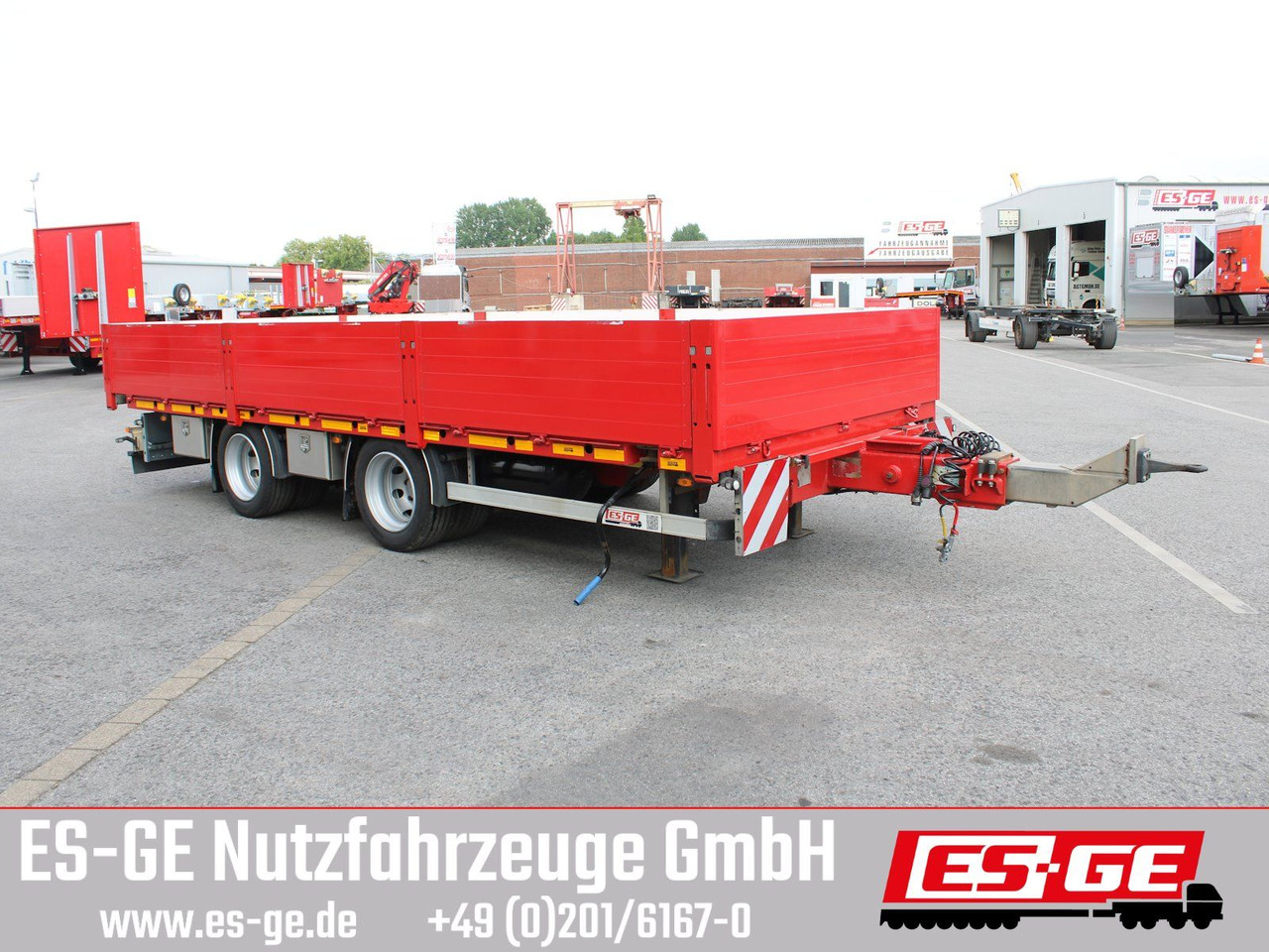 ES-GE Tandemanhänger - Containerverr. - Dropside/ Flatbed trailer: picture 3 ES-GE Tandemanhänger - Containerverr. - Dropside/ Flatbed trailer: picture 3