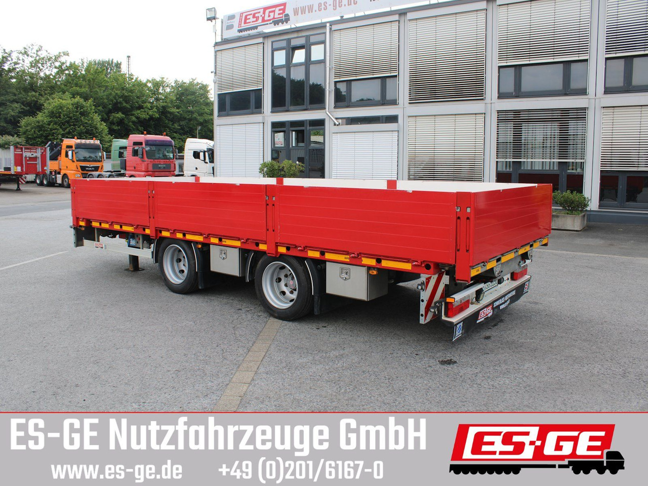 ES-GE Tandemanhänger - Containerverr. - Dropside/ Flatbed trailer: picture 1 ES-GE Tandemanhänger - Containerverr. - Dropside/ Flatbed trailer: picture 1