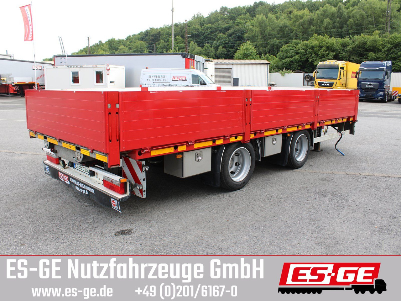 ES-GE Tandemanhänger - Containerverr. - Dropside/ Flatbed trailer: picture 4 ES-GE Tandemanhänger - Containerverr. - Dropside/ Flatbed trailer: picture 4